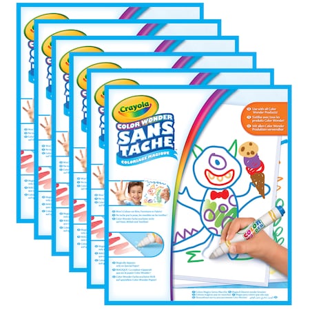 Crayola Color Wonder Mess Free Blank Paper Pad, 30 Pages, PK6 752479 | Zoro